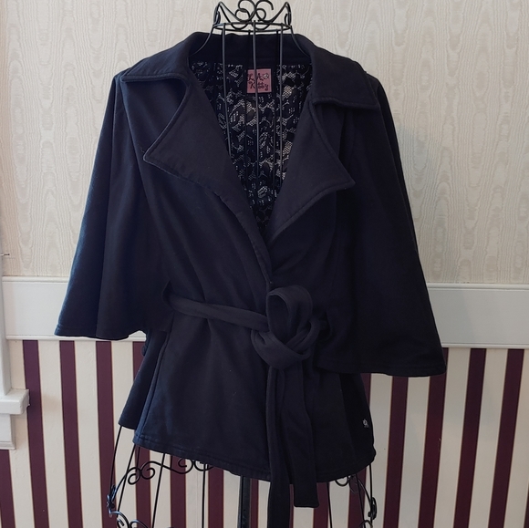 L.A. Kitty Jacket Coat Tomcat Couture Black Size Large - Picture 2 of 12